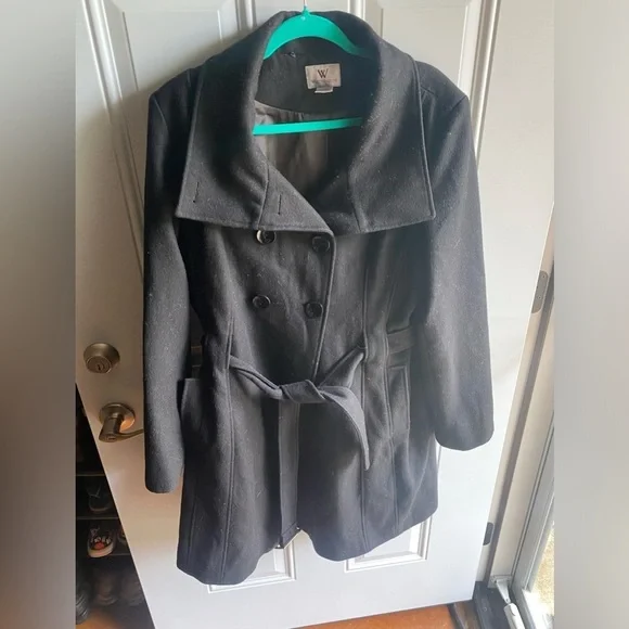 XL Worthington Wool Pea Coat - Picture 2 of 7